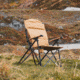 Woods Siesta Folding Reclining Padded Camping Chair, Dijon, CTI0765868