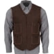 Woolrich Utility 12 Full Zip Vest, Brown, L, 24188-B-L