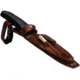 WOOX Rock 62 Fixed Blade Knife, 4.25 in, Drop Point, Mil-Spec Black, Sleipner Steel Blade, Plain American Walnut Handle, Phantom Black, BU.KNF001.09