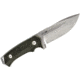 WOOX Rock 62 Fixed Blade Knife, 4.25 in, Drop Point, Stonewashed, Sleipner Steel Blade, Plain German Micarta Handle, BU.KNF001.07