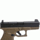 XS Sight Systems DXW Standard Dot for Glock Suppressor Height 17,19,22-24,26,27,31-36,38, Tritium Front, White Stripe Rear GL-0004S-4