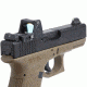 XS Sight Systems DXW Standard Dot for Glock Suppressor Height 17,19,22-24,26,27,31-36,38, Tritium Front, White Stripe Rear GL-0004S-4