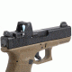 XS Sight Systems DXW Standard Dot for Glock Suppressor Height 17,19,22-24,26,27,31-36,38, Tritium Front, White Stripe Rear GL-0004S-4