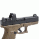 XS Sight Systems DXW Standard Dot for Glock Suppressor Height 17,19,22-24,26,27,31-36,38, Tritium Front, White Stripe Rear GL-0004S-4