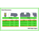 XS Sight Systems R3D Night Sights, Tritium, Green, Glock 20/ 21/ 29/ 30/ 30S/ 37/ 41, Black, GL-R013P-6G