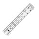 XTS AR-15 M-Lok Rail, 12 in, Silver, XTS-ADZ12-SL