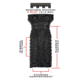 XTS Short Rubberized Vertical Grip, Black, XTS 306-R