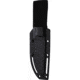 ZA-PAS Knives Handie G10 Fixed Blade Knife, 8.5in Overall, 4.25in Black Cerakote Carbon Steel Blade, Black G10 Handle, ABS Sheath, S0031