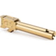 Zaffiri Precision Chunk Ported Pistol Barrel, Glock 19 Gen 1-4, 9mm, Twist 1-10, 416R Stainless Steel, Gold, ZP.19BCPG