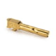 Zaffiri Precision Flush and Crown Glock 19 Gen 5 9mm Luger Non-Threaded Pistol Barrel, 3.95in, 1-10 RH Twist, PVD, Gold, BA-G19G5-FC-GLD