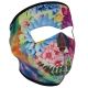 Zan Headgear Full Mask, Neoprene, Flower Skull, WNFM182