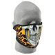 Zan Headgear Neoprene Half Mask, Burning Skull, WNFM061H