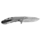 Zero Tolerance Rick Hinderer Folding Knife,3.5in CPM-20CV Steel, Stonewashed and Satin Finish Blade, Carbon Fiber Front, Stonewashed Titanium Back Handle 0562CF