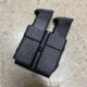 Zero9 Double Mag Case Holster, Traditional 9/40, Molle Loks, Plain Black, Z9-4027-BLK-MLK