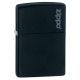 Zippo Classic Style Lighter w/ Zippo Logo, Black Matte 218ZL