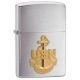 Zippo Navy Anchor Classic Style Lighter, Brushed Chrome 280ANC