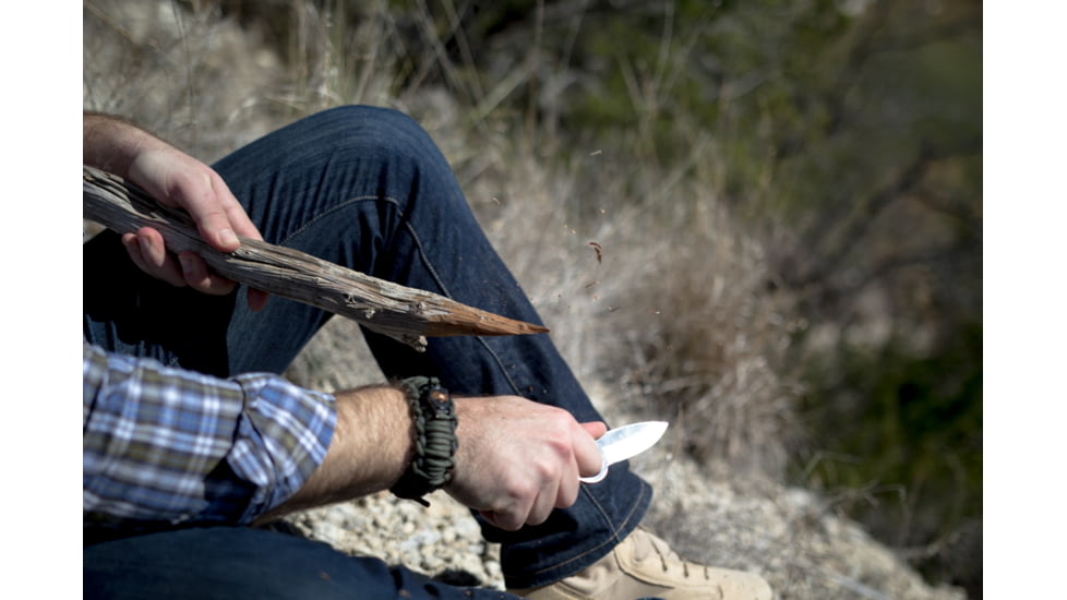 12 Survivors BKE 1 Series Knife w/Sheath - Satin Finish TS71005S