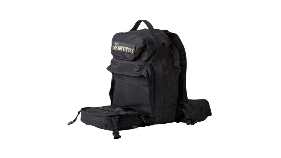 12 Survivors E.O.D End of Days Backpack Black TS41000B