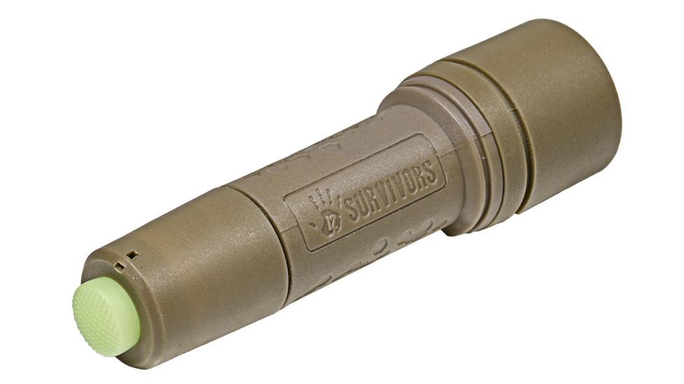 12 Survivors GeoSpark Waterproof Flashlight,150 Lumens TS23001