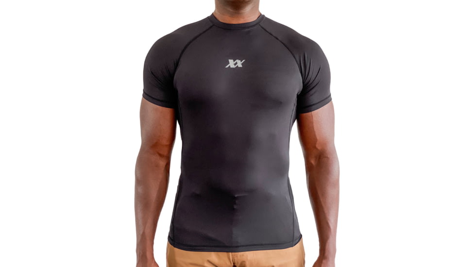 221B Tactical Maxx-Dri Silver Elite T-Shirt - Mens, Black, Small, MDSETS-S-BLK