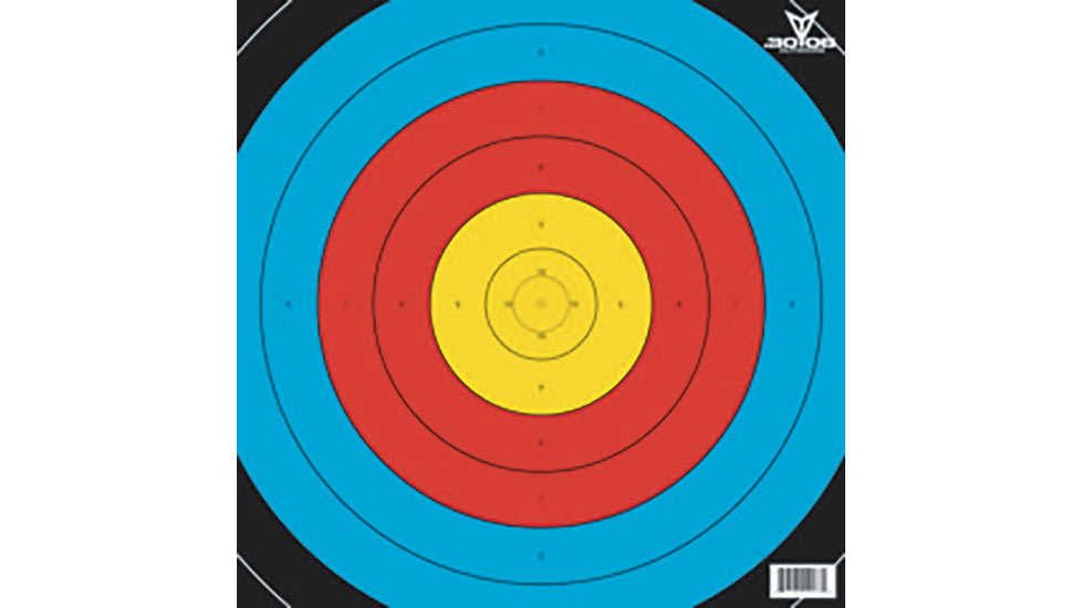 .30-06 Outdoors FITA 50m Target 80 cm, 100 Pack, Multi, TAR80-100
