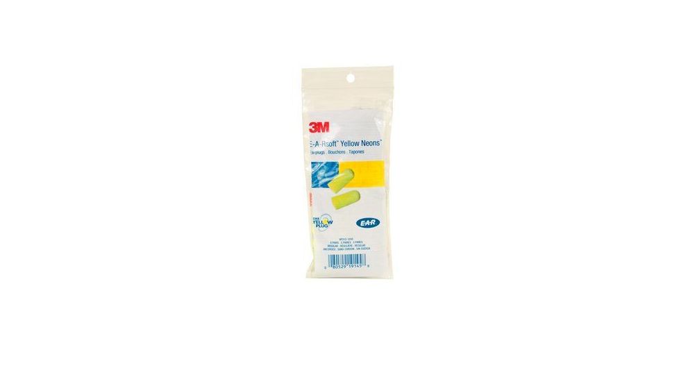 3M Earsoft Yellow Neon Reg Corded 311-1250, Box