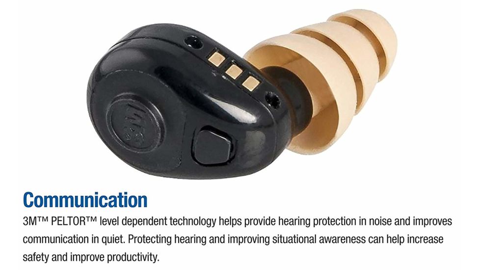 3M PELTOR Tactical Earplug TEP-100, 1 Kit EA/Case