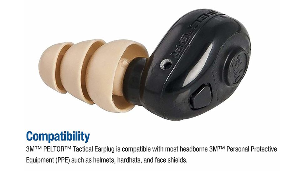 3M PELTOR Tactical Earplug TEP-100, 1 Kit EA/Case