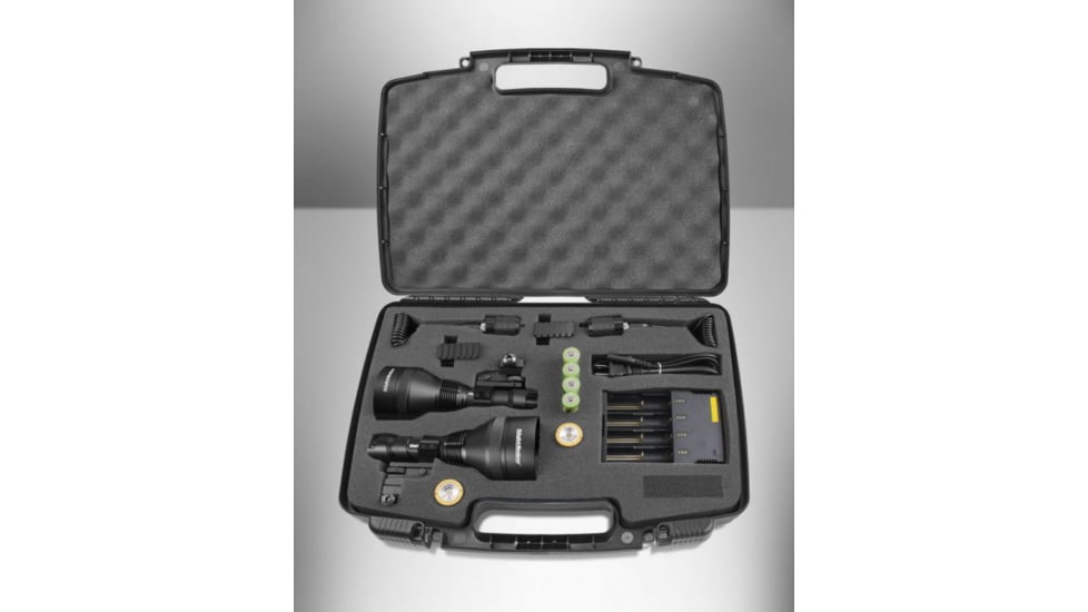 NightSnipe NS750 Extreme Dimmable Hunting Light Kit, Class-2 , White, Red, Green Beam, C2A-750D-RGW-8841