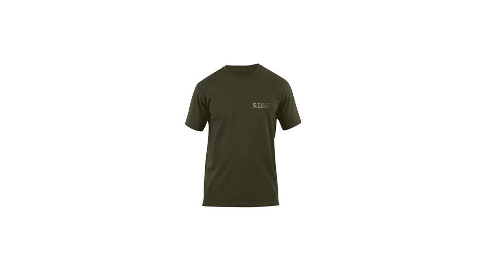 5.11 Tactical 40088B-182 Logo Tee Bolt Action OD Green front