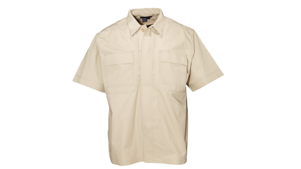5.11 Tactical TDU Short Sleeve Shirt - Poly/Cotton Ripstop - TDU Khaki - 3XL 71001-162-3XL