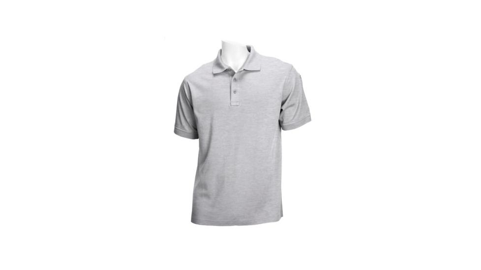 5.11 Tactical Tactical Short Sleeve Polo - Men's, Heather Grey, S, 71182-016-S