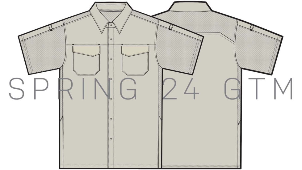 5.11 Tactical Freedom Flex Short Sleeve Shirt - Men's, Silver Birch, 2XL, 71340-1000-2XL