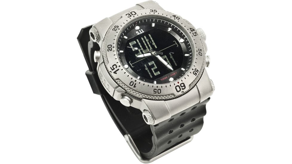 5.11 Tactical HRT Titanium Watch w/ Rubber Bracelet 59209