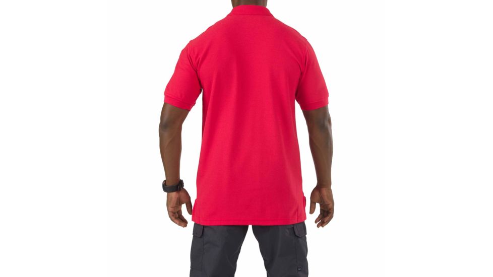 5.11 Tactical Short Sleeve Utility Polo, Range Red, L 41180-477-L