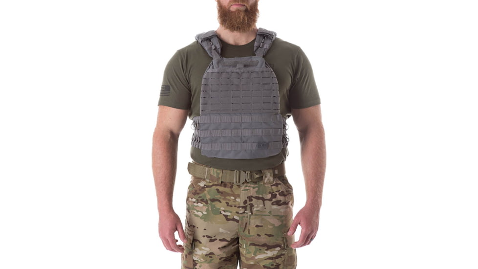 5.11 Tactical Tac Tec Plate Carrier, Storm, One Size, 56100-092-1 SZ