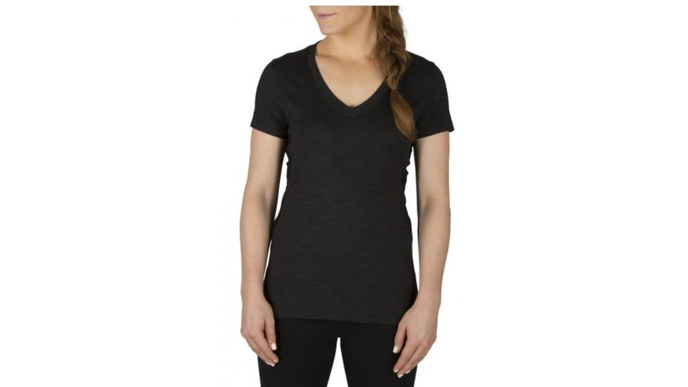 5.11 Tactical Zig Zag V-Neck, BLACK, S 61306-BLACK-S