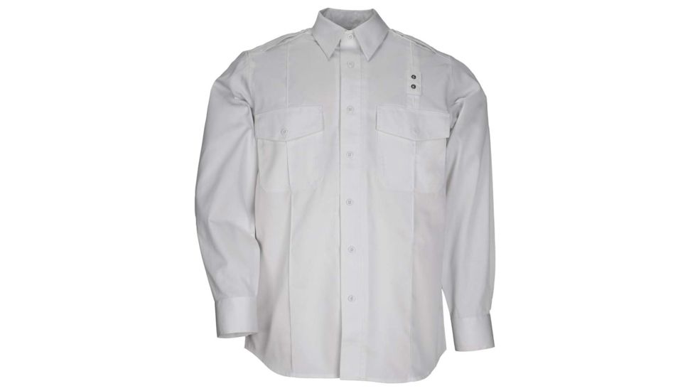 5.11 Tactical Class A Long Sleeve PDU Twill Shirt - Women's, White, MT, 62064-010-M-T