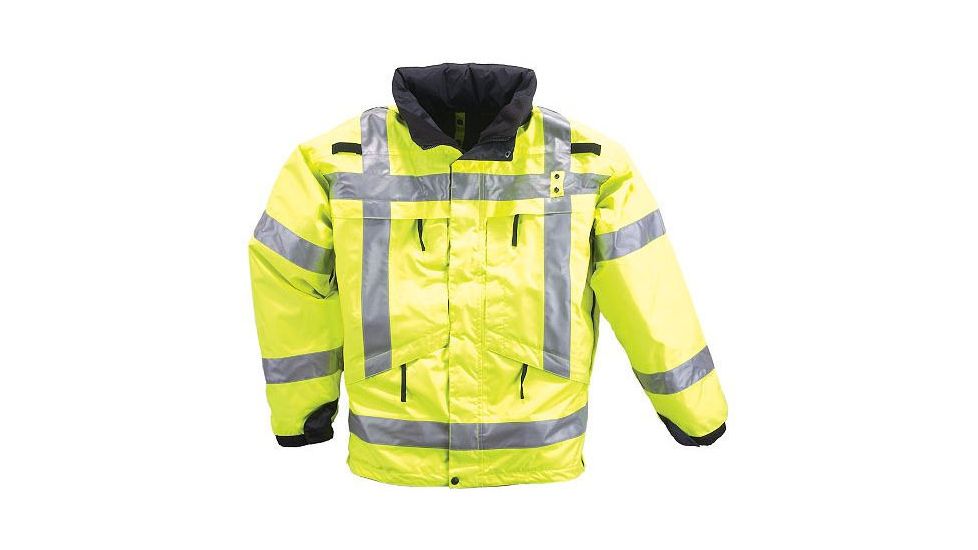 5.11 Tactical 3-in-1 Reversible High-Vis Parka - Mens, High Vis Yellow, XS, 48033ABR-320-XS