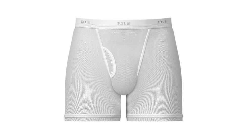 5.11 Tactical 9in Sports Boxer Brief, White