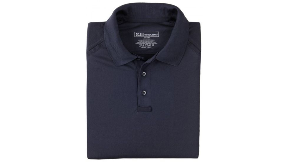 5.11 Tactical Performance Long Sleeve Polo - Men's, 2XL, Tall, Dark Navy, 72049T-724-2XL