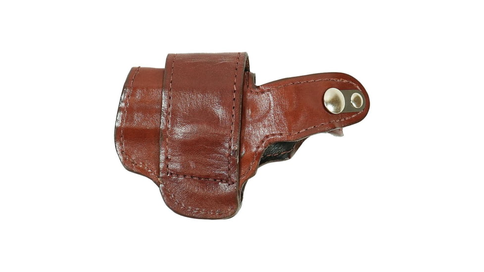Bond Arms Leather Driving OWB Holster, Derringer, 3in Barrel, Brown w/ Henna Stitching, H-DT-300-BNH-R-BT