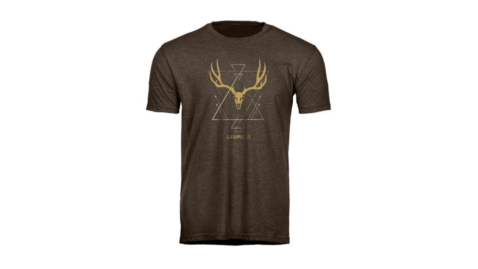 Leupold Buck Skull T-Shirts - Men's, Espresso, Extra Large, 184156