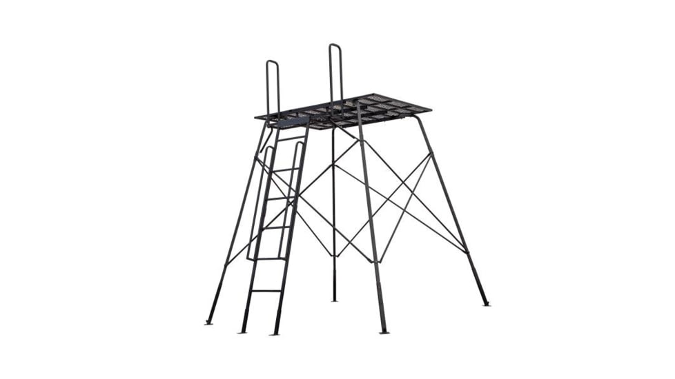 Barronett Blinds Rivers Edge Landmark 550 Tower Blind Stand 8 ft 48342E4B, QRLM550T