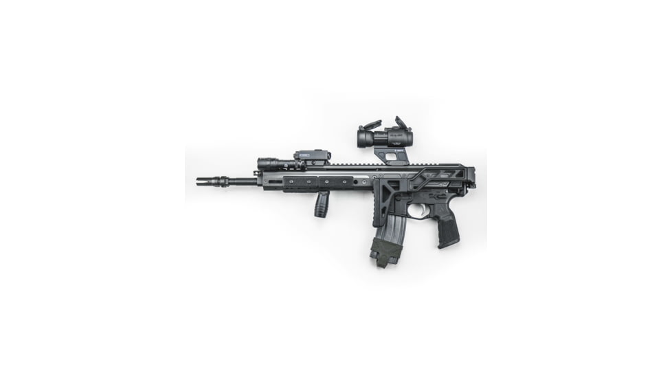 A3 Industries +10 Degree M-LOK Mini Modular Vertical Foregrip - 2in Grooved Grip