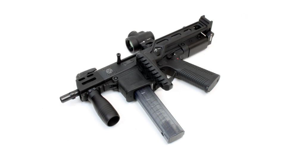 A3 Industries Compact Modular Vertical Foregrips, Compact Single-Slot M-Lok Mounting Base With 2In Grooved Grip, Aluminum, Black, VFG-152