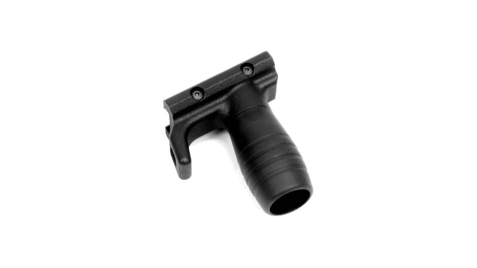 A3 Industries Modular Vertical Foregrip For B&amp;T APC-K, 100 Degree, w/ Hand-Stop And 2.00In Grooved Aluminum Grip, Polymer Base, Black, VFG-145
