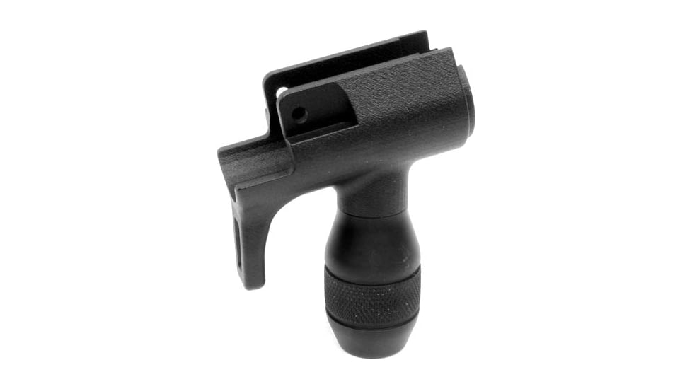 A3 Industries Modular Vertical Foregrip For HK MP5-K, 100 Degree, w/ Hand-Stop And 2.5In Aluminum Grenade Grip, Black, VFG-163