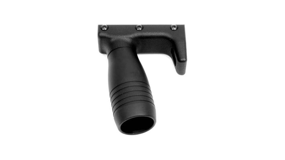 A3 Industries Modular Vertical Foregrips, 100 Degree, Picatinny, w/ Handstop, 2.75In HK Grooved Aluminum Grip, Polymer Base, Black, VFG-131