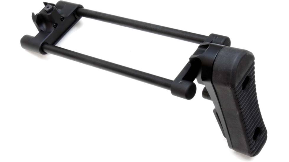 A3 Industries Universal Picatinny Mount - Modular Telescoping Stock w/Rubber Buttpad, Black, 7.00in, MTS-PIC-7.00-BP2